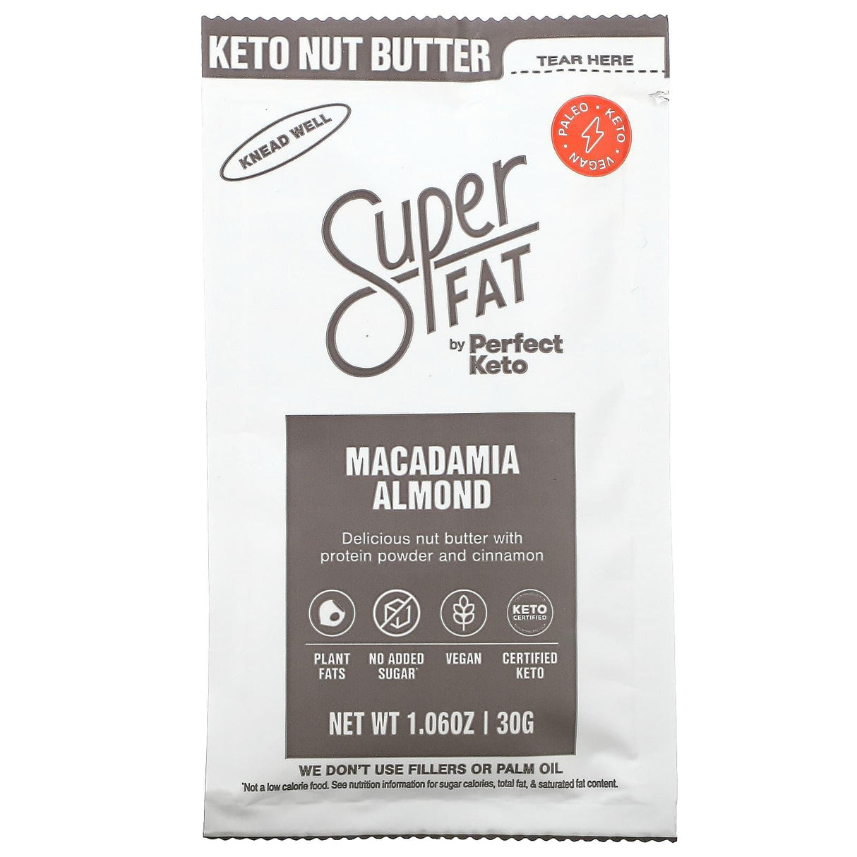 SuperFat, Keto Nut Butter, Cacao Coconut, 1.06 oz (30 g) - Supply Center USA