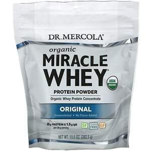 Dr. Mercola, Organic Miracle Whey Protein Powder, Original, 13.5 oz (382.5 g) - Supply Center USA