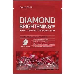 Some By Mi, Glow Luminous Ampoule Beauty Mask, Diamond Brightening, 10 Sheets, 25 Each - Supply Center USA