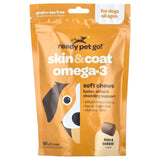 Ready Pet Go, Skin & Coat Omega-3, For Dogs, All Ages, Fish & Cheese, 60 Soft Chews, 8.5 oz (240 g) - Supply Center USA