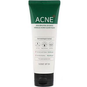 Some By Mi, AHA, BHA, PHA 30 Days Miracle Acne Clear Foam, 100 ml - Supply Center USA