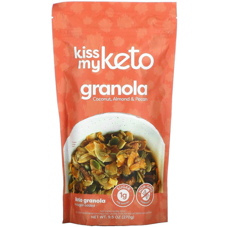 Kiss My Keto, Keto Granola, Peanut Butter & Chocolate Chips, 9.5 oz (270 g) - Supply Center USA