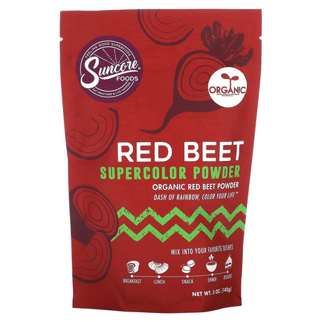 Suncore Foods, Organic Red Beet, Supercolor Powder, 5 oz (142 g) - Supply Center USA