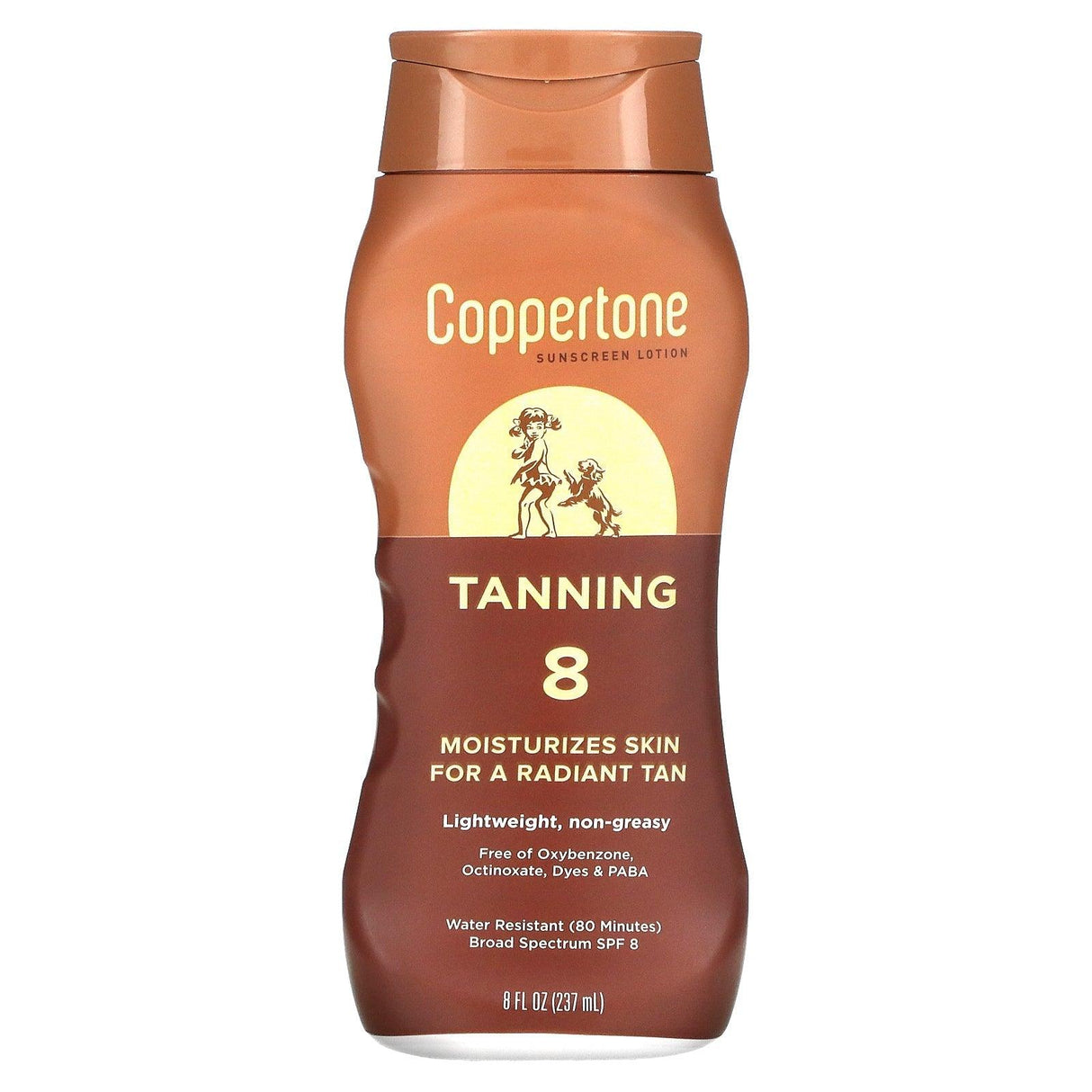 Coppertone, Tanning, Sunscreen Lotion, SPF 8, 8 fl oz (237 ml) - Supply Center USA