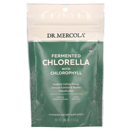 Dr. Mercola, Fermented Chlorella with Chlorophyll, 3.96 oz (112.5 g) - Supply Center USA