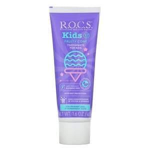 R.O.C.S., Kids, Fruity Cone Toothpaste, 3-7 Years, 1.6 oz (45 g) - Supply Center USA