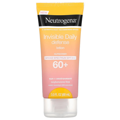 Neutrogena, Invisible Daily Defense Sunscreen Lotion, SPF 30, 3 fl oz (88 ml) - Supply Center USA