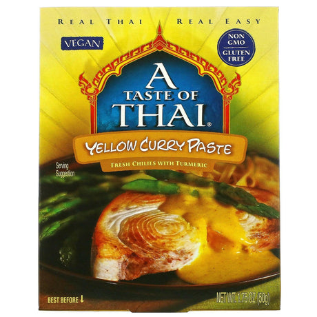 A Taste Of Thai, Yellow Curry Paste, 1.75 oz (50 g) - Supply Center USA