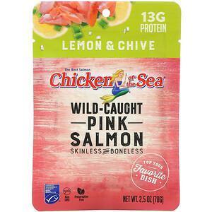 Chicken of the Sea, Wild-Caught Pink Salmon, Lemon & Chive, 2.5 oz ( 70 g) - Supply Center USA