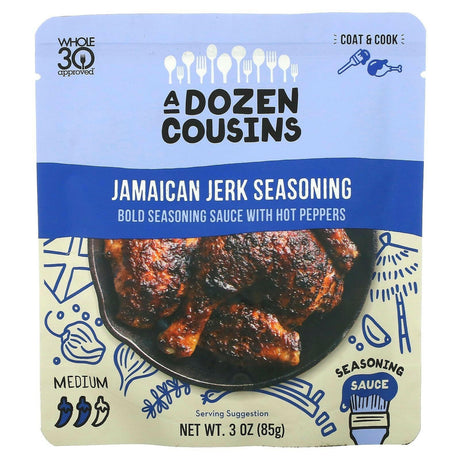 A Dozen Cousins, Jamaican Jerk Seasoning, Medium, 3 oz (85 g) - Supply Center USA