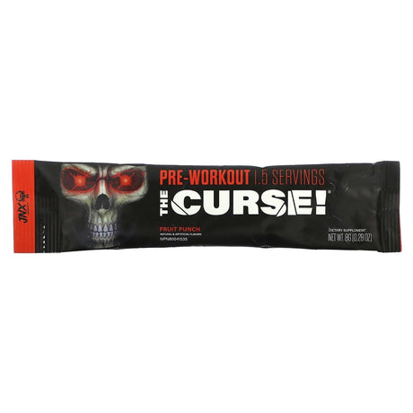 JNX Sports, The Curse, Pre-Workout, Fruit Punch, 1 Stick, 8 g (0.28 oz) - Supply Center USA