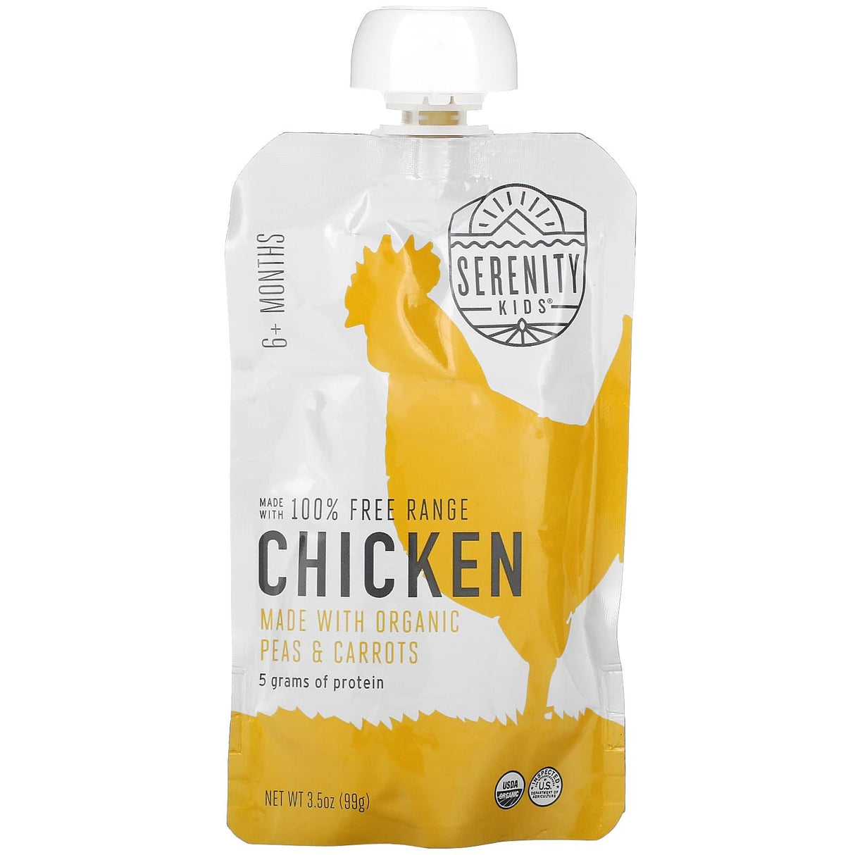 Serenity Kids, Chicken with Thyme, 6+ Months, 3.5 oz (99 g) - Supply Center USA