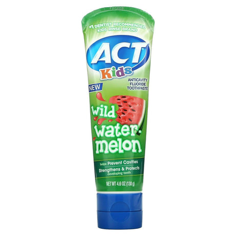 Act, Kids, Anticavity Fluoride Toothpaste, Bubble Gum Blowout, 4.6 oz (130 g) - Supply Center USA