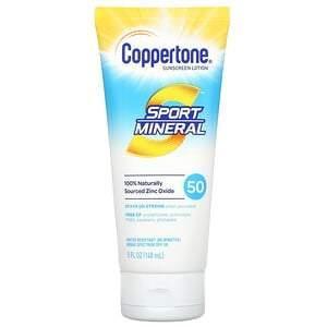 Coppertone, Sport Mineral, Sunscreen Lotion, SPF 50, 5 fl oz (148 ml) - Supply Center USA