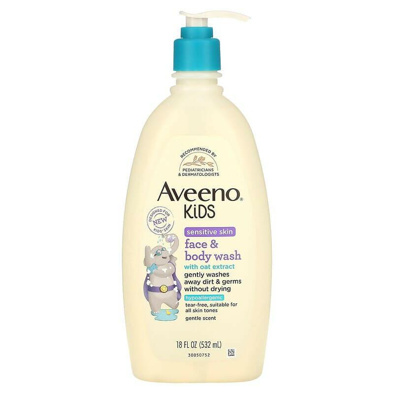 Aveeno, Kids, Face & Body Wash with Oat Extract, 18 fl oz (532 ml) - Supply Center USA