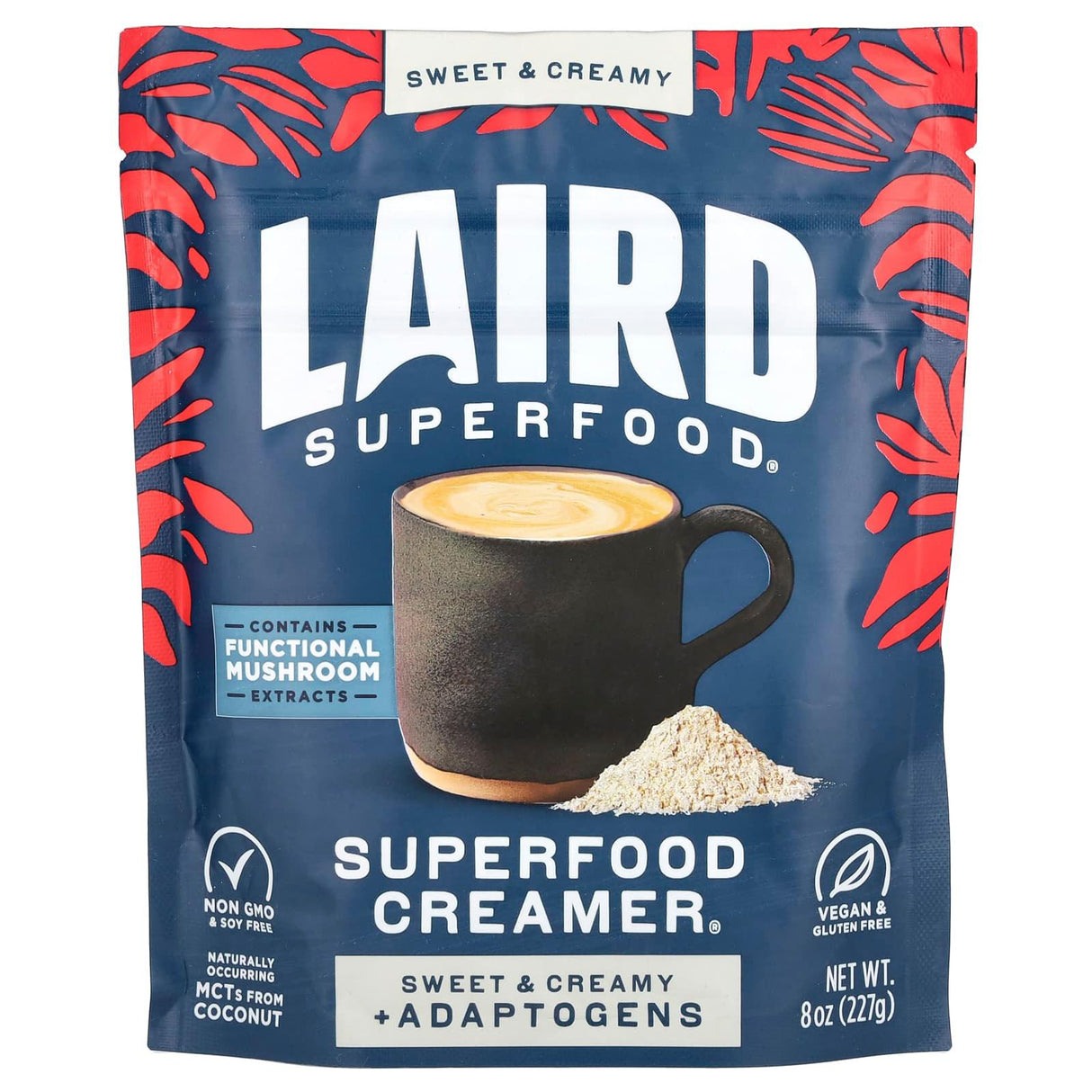 Laird Superfood, Superfood Creamer® + Adaptogens, Sweet & Creamy, 8 oz (227 g) - Supply Center USA