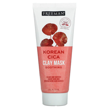 Freeman Beauty, Soothing Korean Cica Clay Beauty Mask, 6 fl oz (175 ml) - Supply Center USA