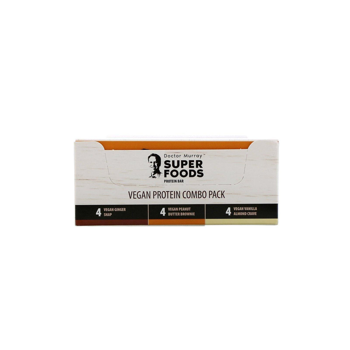 Dr. Murray's, Superfoods Protein Bars, Vegan Protein Combo Pack, 12 Bars, 2.05 oz (58 g) Each - Supply Center USA