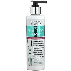 Advanced Clinicals, 10-In-1 Split Ends Repair, Leave-In Conditioner, 7.5 fl oz (222 ml) - Supply Center USA