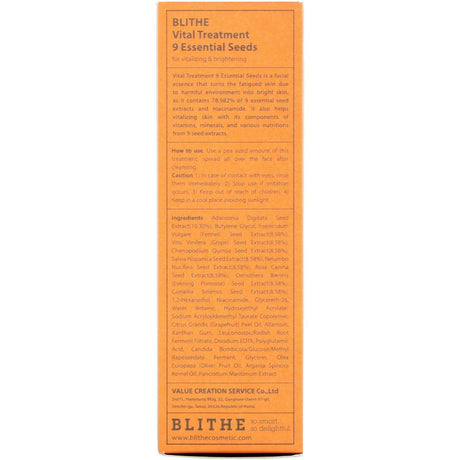 Blithe, Vital Treatment, 9 Essential Seeds, 5 fl oz (150 ml) - Supply Center USA