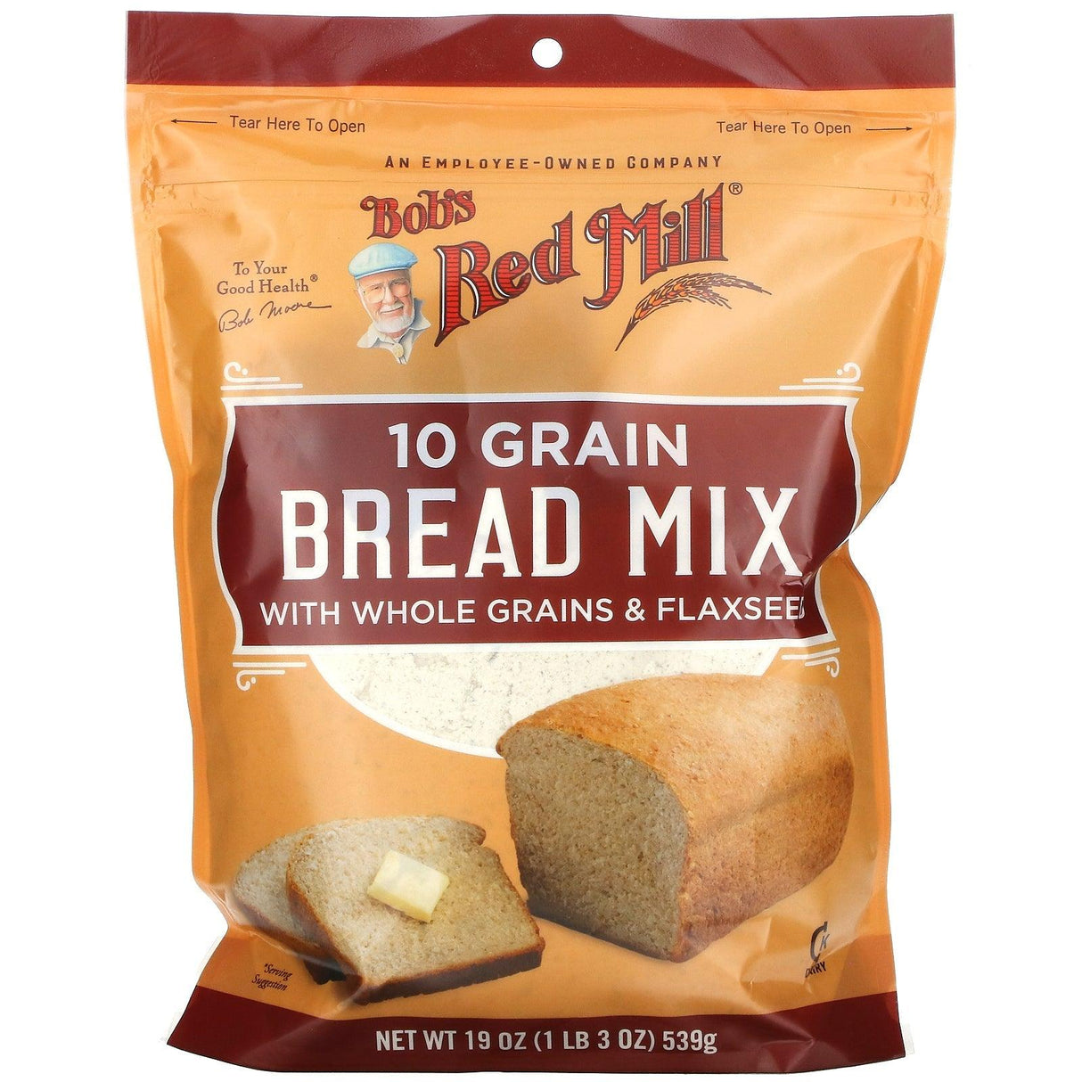 Bob's Red Mill, 10 Grain Bread Mix with Whole Grains & Flaxseed, 19 oz (539 g) - Supply Center USA