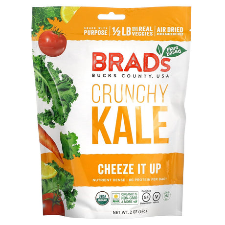 Brad's Plant Based, Crunchy Kale, Cheeze It Up, 2 oz (57 g) - Supply Center USA