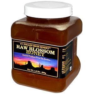 C.C. Pollen, Raw Blossom Honey, 1.5 lbs (680 g) - HealthCentralUSA