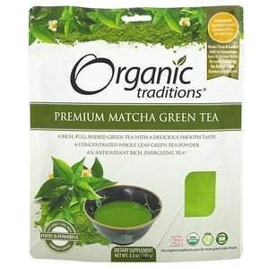 Organic Traditions, Premium Matcha Green Tea, 3.5 oz (100 g) - Supply Center USA