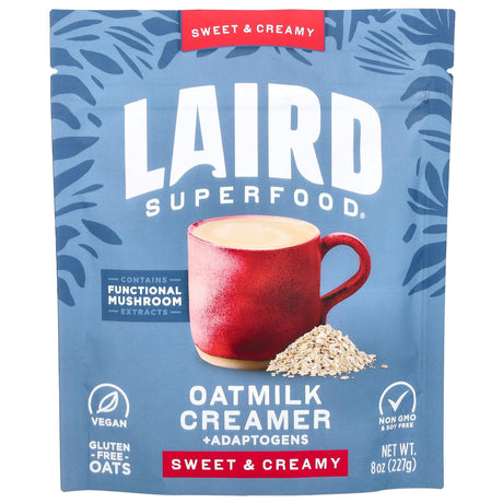 Laird Superfood, Oatmilk Creamer + Adaptogens, Sweet & Creamy, 8 oz (227 g) - Supply Center USA