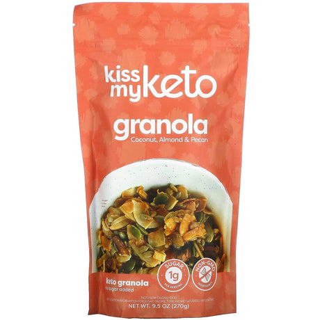 Kiss My Keto, Granola, Salted Caramel, 9.5 oz (270 g) - Supply Center USA