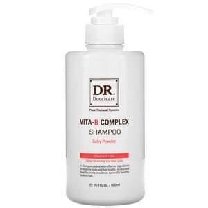 Doori Cosmetics, Vita-B Complex Shampoo, Baby Powder, 16.9 fl oz (500 ml) - Supply Center USA