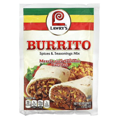 Lawry's, Spices & Seasonings Mix, Burrito , 1.5 oz (42 g) - Supply Center USA