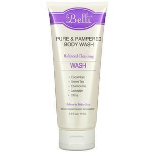 Belli Skincare, Pure & Pampered Body Wash, 6.5 fl oz (191 ml) - Supply Center USA