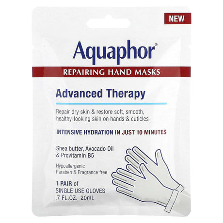 Aquaphor, Repairing Hand Masks, 1 Pair, .7 fl oz (20 ml) - Supply Center USA