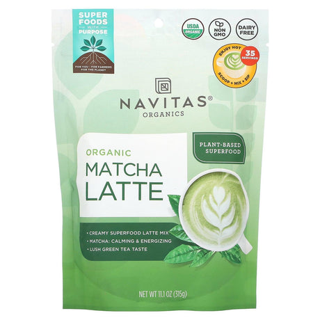 Navitas Organics, Organic Matcha Latte, 11.1 oz (315 g) - Supply Center USA