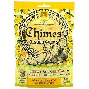 Chimes, Ginger Chews, Mango Flavor, 3.5 oz (100 g) - Supply Center USA