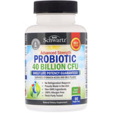 BioSchwartz, Advanced Strength Probiotic, 20 Billion CFU, 60 Capsules - Supply Center USA