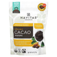 Navitas Organics, Organic Cacao Wafers, Unsweetened, 8 oz (227 g) - Supply Center USA