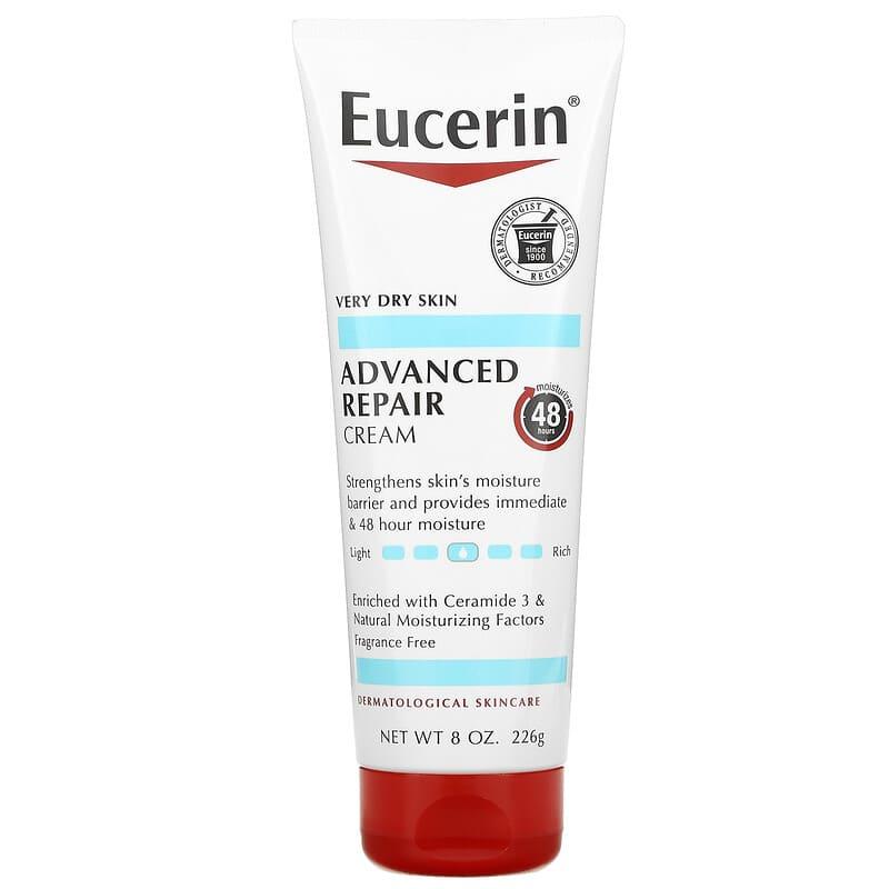 Eucerin, Advanced Repair Cream, Fragrance Free, 8 oz (226 g) - Supply Center USA