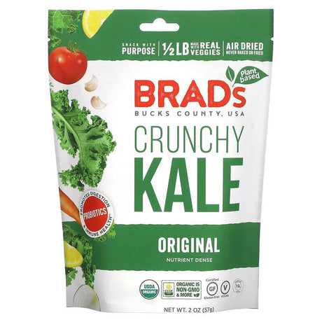 Brad's Plant Based, Crunchy Kale, Original , 2 oz (57 g) - Supply Center USA