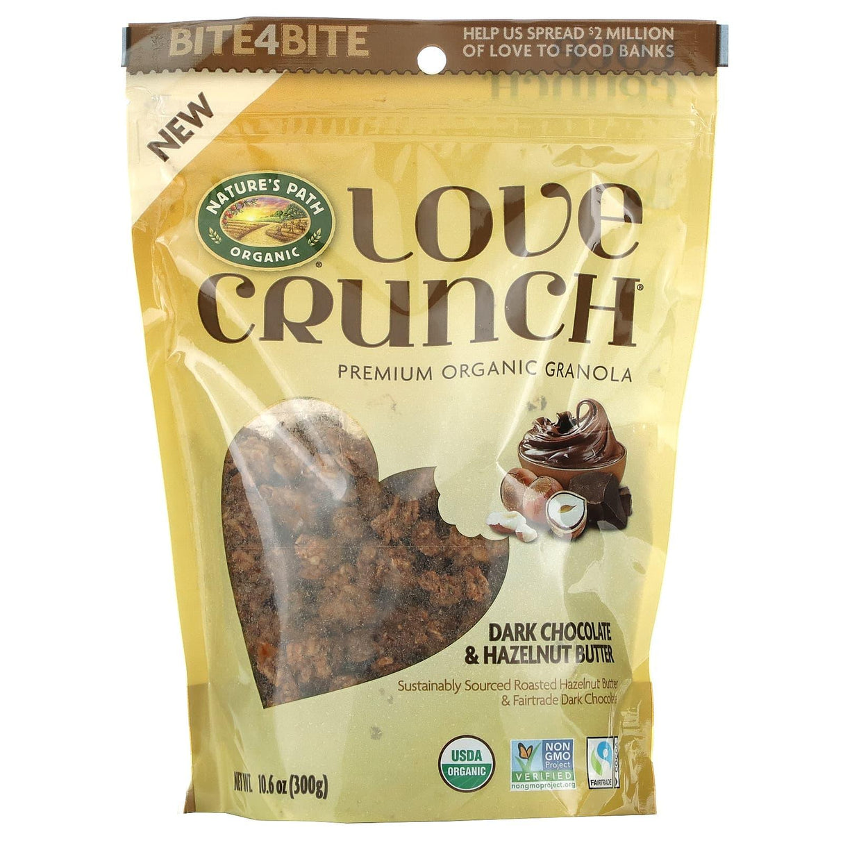 Nature's Path, Love Crunch, Premium Organic Granola, Dark Chocolate & Peanut Butter, 11.5 oz (325 g) - Supply Center USA