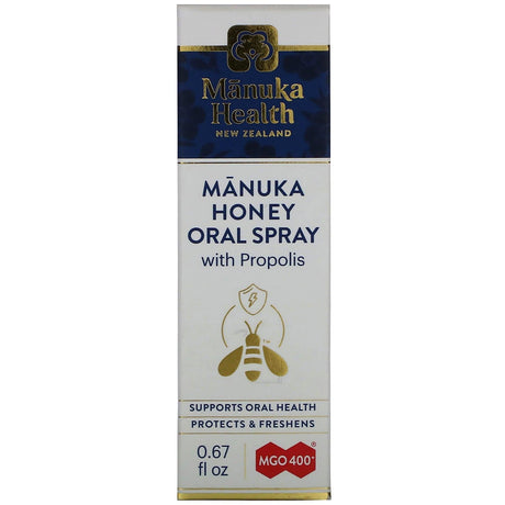 Manuka Health, Manuka Honey Oral Spray with Propolis, 0.67 fl oz - Supply Center USA