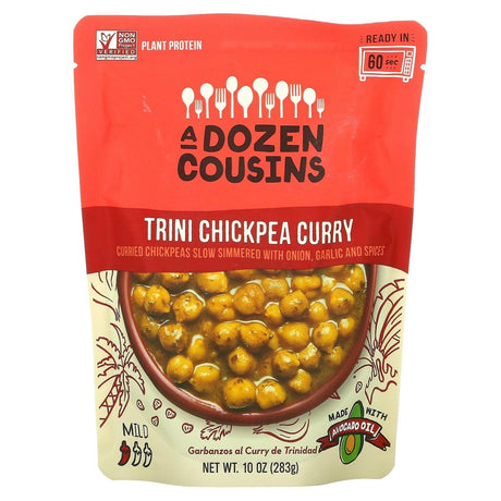 A Dozen Cousins, Trini Chickpea Curry, Mild, 10 oz (283 g) - Supply Center USA