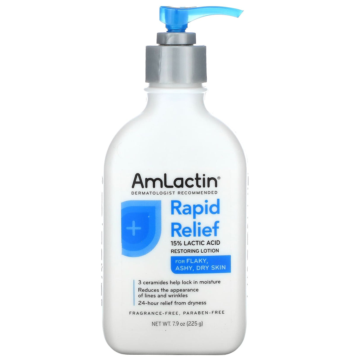 Amlactin, Rapid Relief, 15% Lactid Acid Restoring Lotion, Fragrance Free, 7.9 oz (225 g)