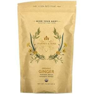 Harney & Sons, Botanical Super Herbs, Organic Ginger, 10 oz (283 g) - Supply Center USA