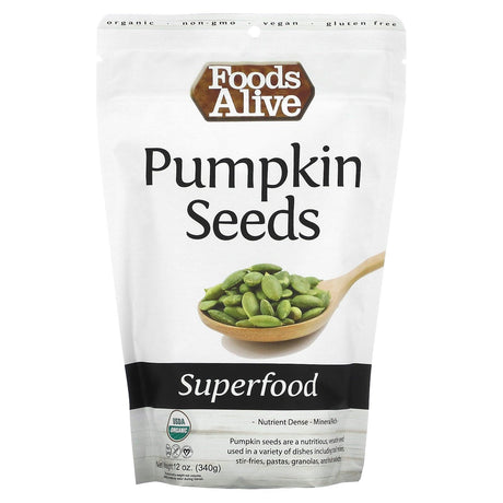 Foods Alive, Superfood, Pumpkin Seeds, 12 oz (340 g) - Supply Center USA