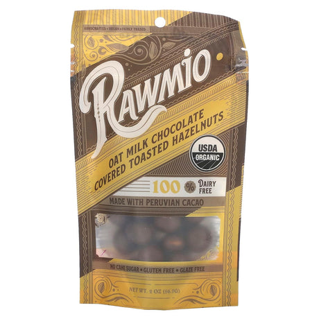 Rawmio, Oat Milk Chocolate Covered Toasted Hazelnuts, 2 oz (56.7 g) - Supply Center USA