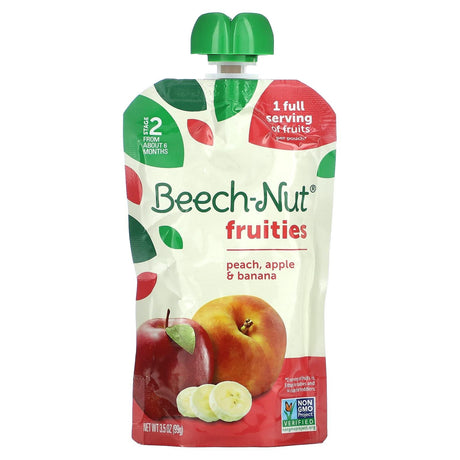 Beech-Nut, Fruities, 6+ Months, Peach, Apple & Banana, 3.5 oz (99 g) - Supply Center USA