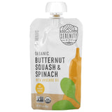 Serenity Kids, Organic Butternut Squash & Spinach with Avocado Oil, 6+ Months, 3.5 oz (99 g) - Supply Center USA