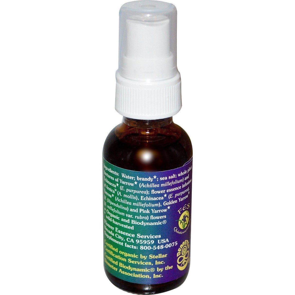 Flower Essence Services, Yarrow Environmental Solution Spray, 1 fl oz (30 ml) - Supply Center USA